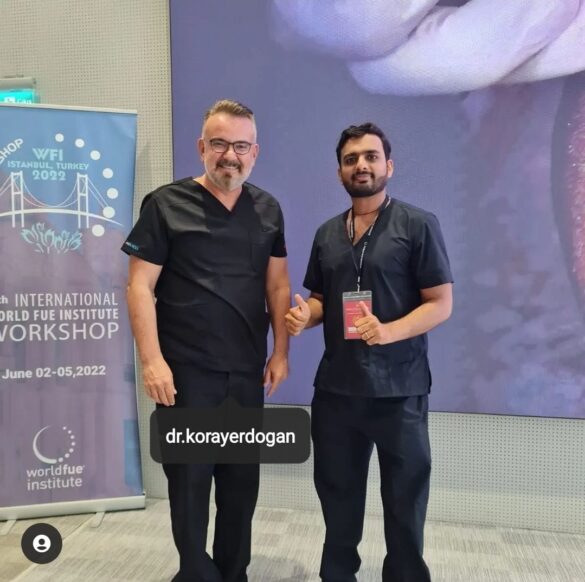 this image is about Dr Bhushan Bawankar with Dr. Koray Erdogan