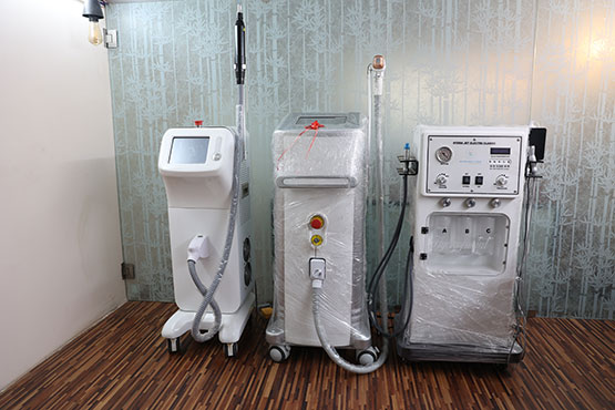 This Image tells us about the Skintown Clinic and machines over there